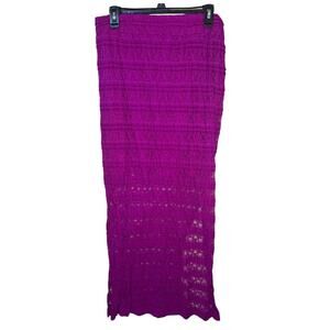 No Boundaries Purple Lace Maxi Skirt. Exterior lace with shorter lining-EUC